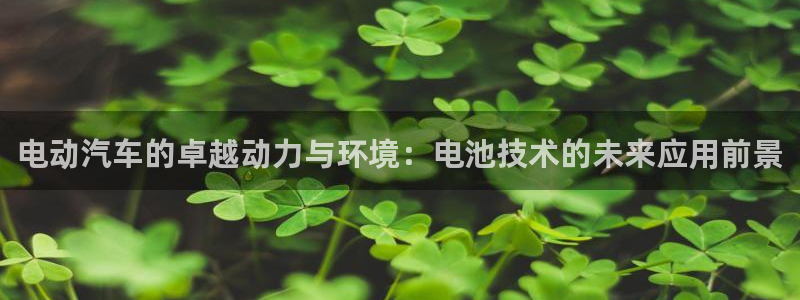 优发国际的官网是什么：电动汽车的卓越动力与环境：电池技术的未来应用前景