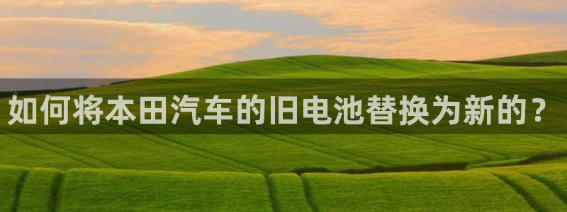 优发国际是大平台吗知乎：如何将本田汽车的旧电池替换为新的？