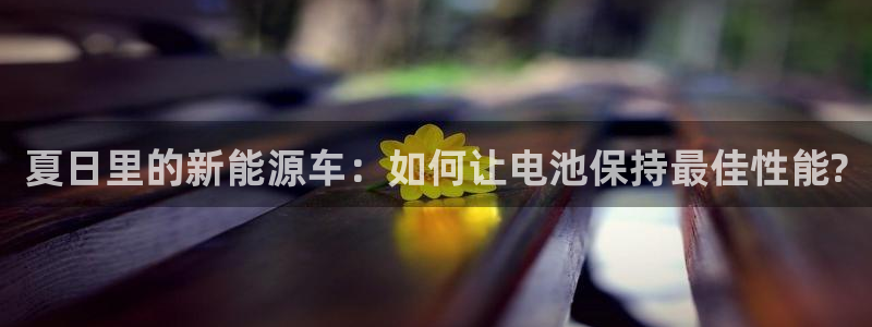 优发国际游戏网站：夏日里的新能源车：如何让电池保持最佳性能?