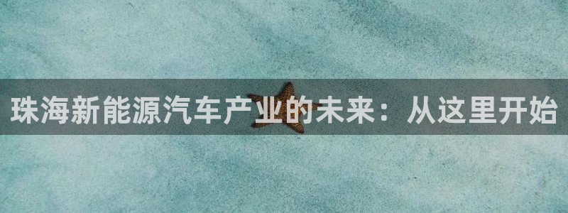 优发国际网官：珠海新能源汽车产业的未来：
